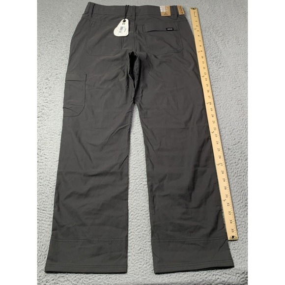 New Prana Pants Mens 30x30 Stretch Zion II Relaxed Fit Straight Leg Drak Iron - Picture 12 of 14